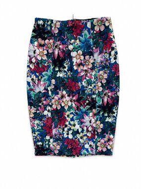GUESS Floral Spandex Jersey Pencil Skirt XS / 24
